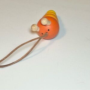 Plan Toys - Miniature Wooden Caterpillar Toy / Ornament / Decoration